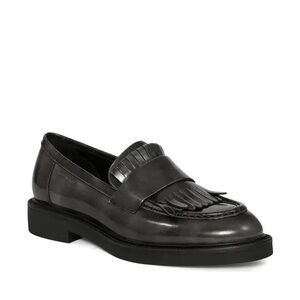Vagabond Alex W Kiltie Fringed Loafers in Dark Grey Size 40